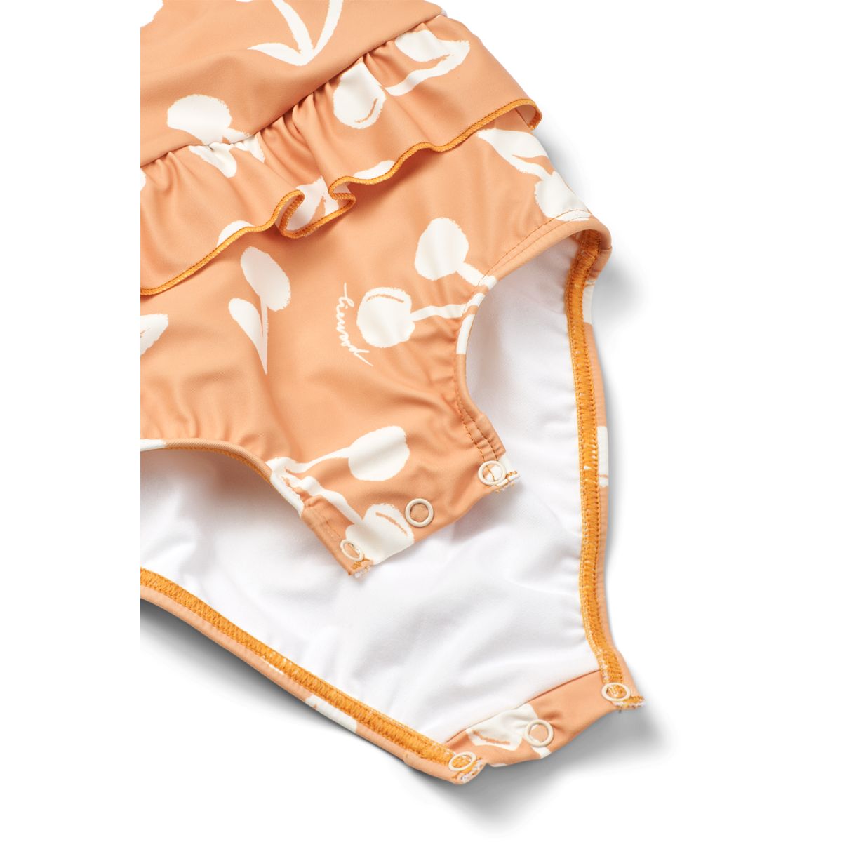 Amina Print Baby Swimsuit - Cherry blossom / Light apricot