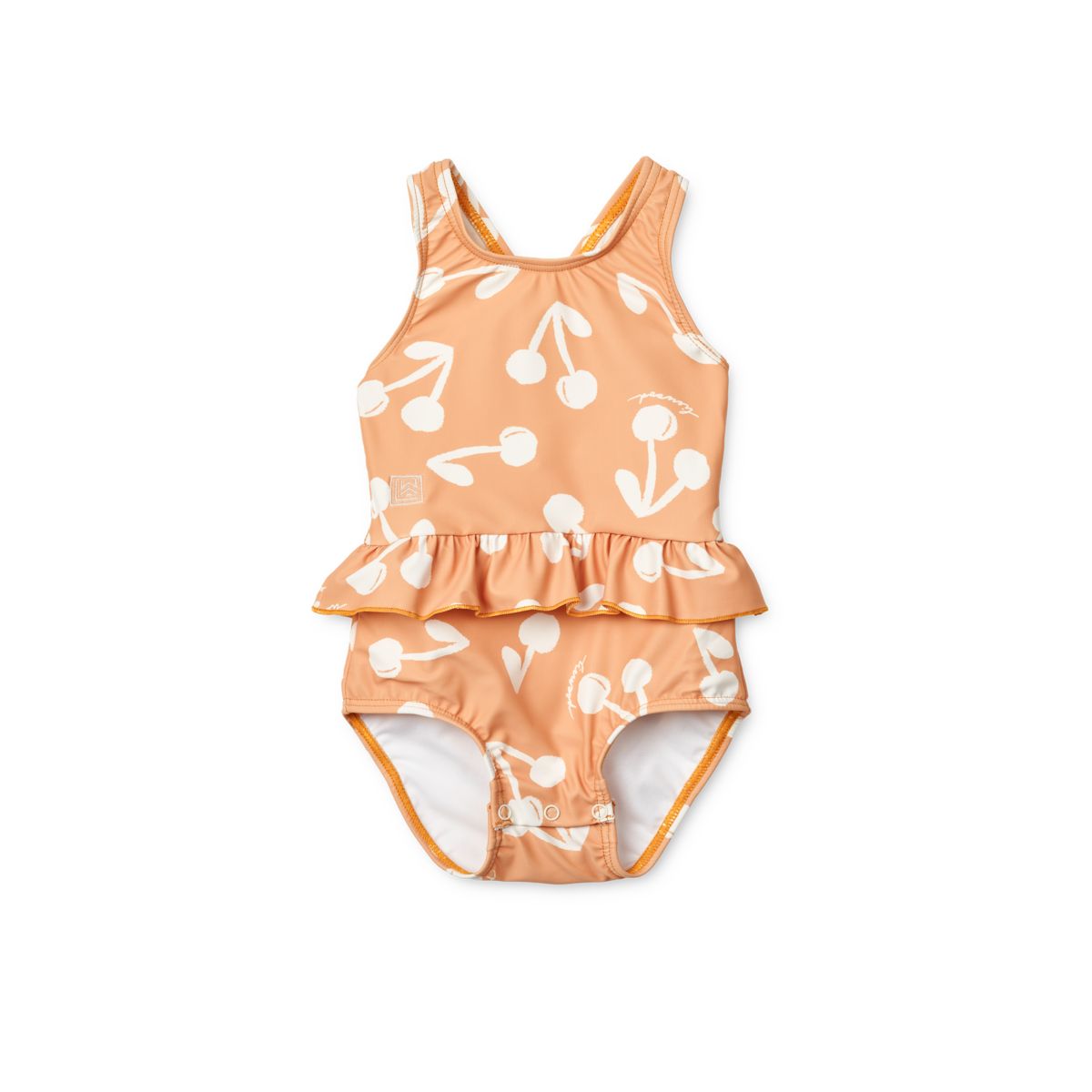 Amina Print Baby Swimsuit - Cherry blossom / Light apricot