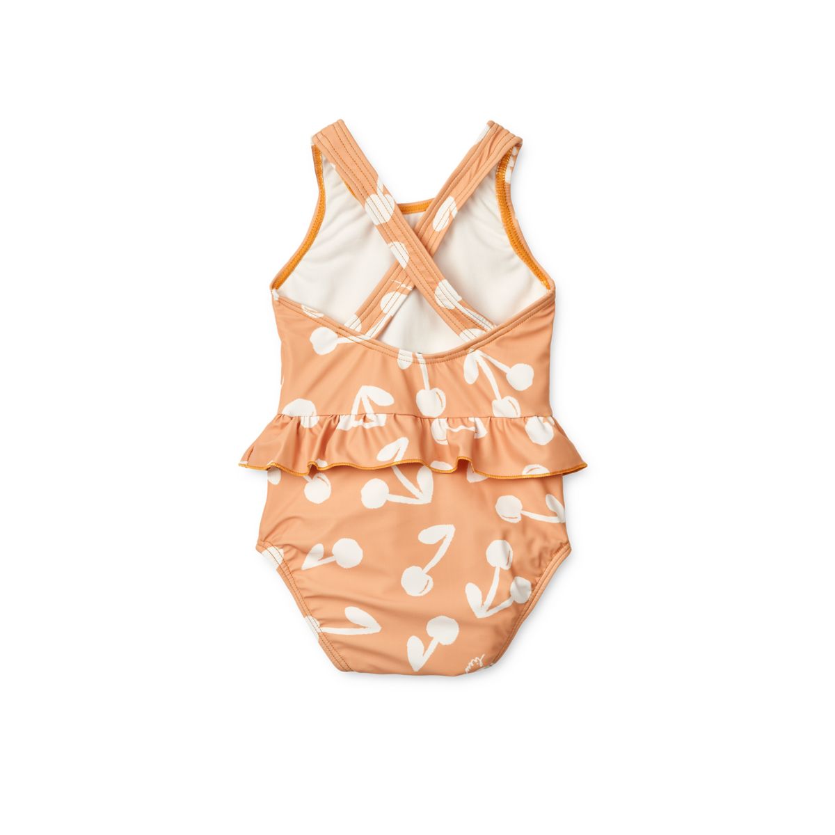 Amina Print Baby Swimsuit - Cherry blossom / Light apricot